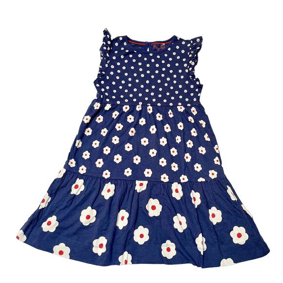 Mini Boden Tiered Floral Dress Size 9/10 - Picture 1 of 6